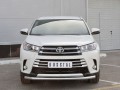 Защита переднего бампера Toyota Highlander 2017- секция+ дуга 75/42мм