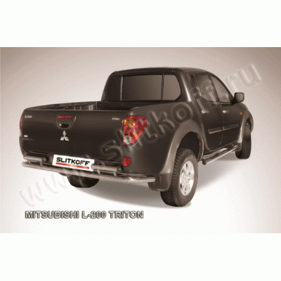 Защита заднего бампера Mitsubishi L200 2006-2014
