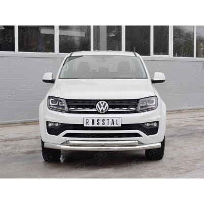 Защита переднего бампера VOLKSWAGEN AMAROK 2016-  D76 секция-D63 дуга