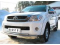 Защита переднего бампера Toyota Hilux 2012-2015 (Двойная 2)