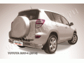 Защита заднего бампера Toyota RAV4 2010-2012 (Уголки двойные)