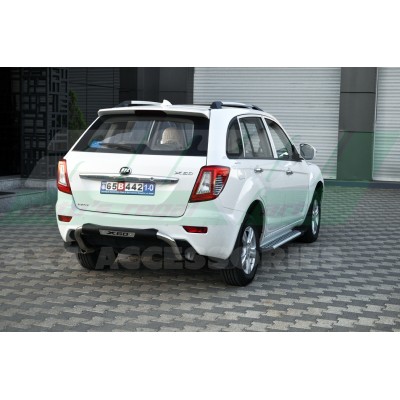 Защита заднего бампера с логотипом Lifan X60 с 2011