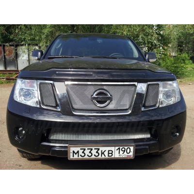 Защита радиатора Nissan Pathfinder 2010-2014 (Chrome)