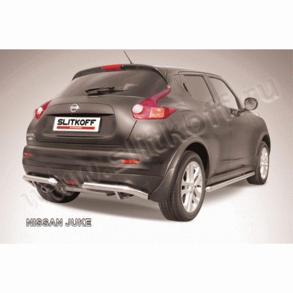 Защита заднего бампера Nissan Juke с 2010 (Уголки)