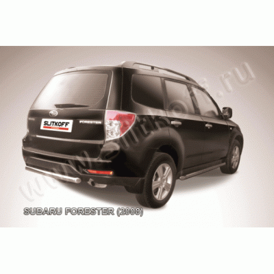 Защита заднего бампера Subaru Forester 2008-2012