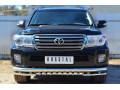 Защита переднего бампера Toyota Land Cruiser 200 2012-2015 (Зубы и уголки)