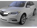 Пороги алюминиевые Acura MDX с 2014 (Emerald Silver)