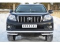 Защита переднего бампера Toyota Land Cruiser Prado 150 2009-2013 (Одинарная с уголками)