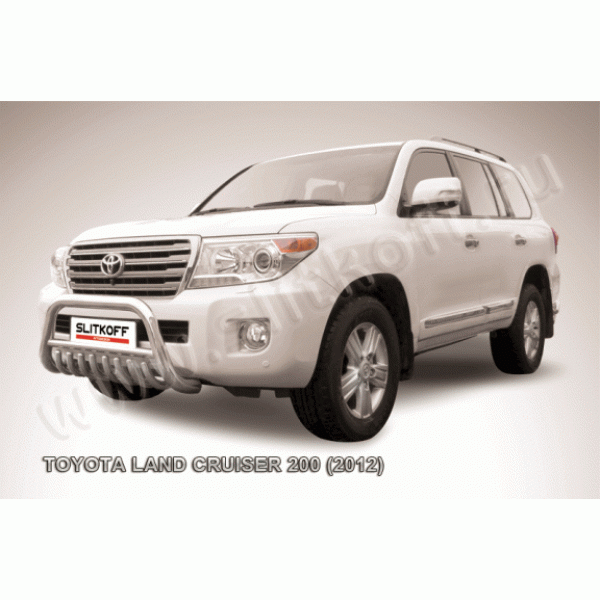 Защита переднего бампера Toyota Land Cruiser 200 2012-2015 (Низкая)