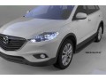 Пороги алюминиевые Mazda CX-9 с 2007 (Sapphire Black)