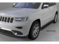 Пороги алюминиевые Jeep Grand Cherokee с 2011 (Sapphire Black)