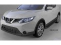 Пороги алюминиевые Nissan Qashqai с 2014 (Sapphire Black)