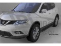 Пороги алюминиевые Nissan X-Trail с 2014 (Sapphire Black)