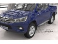 Пороги алюминиевые Toyota Hilux с 2015 (Sapphire Silver)