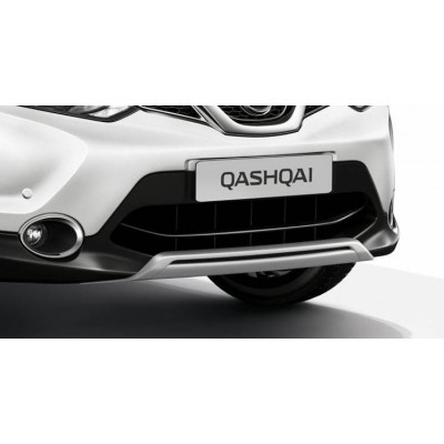Накладка на передний бампер Nissan Qashqai с 2014