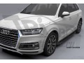 Пороги алюминиевые Audi Q7 с 2015 (Corund Black)