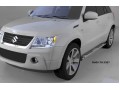 Пороги алюминиевые Suzuki Grand Vitara с 2006 (Emerald Silver)