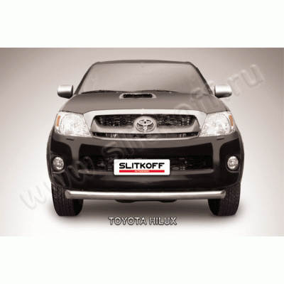 Защита переднего бампера d76 радиусная Toyota HILUX (2011) рестайлинг