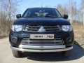 Защита переднего бампера Mitsubishi L200 с 2014 (двойная 2)