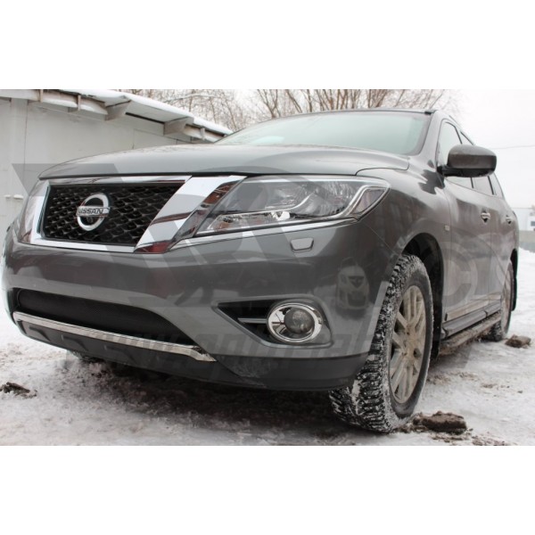 Защита радиатора Nissan Pathfinder с 2014 (Black)