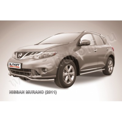 Защита переднего бампера Nissan Murano с 2010 (Волна)