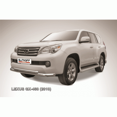 Защита переднего бампера Lexus GX460 2009-2014 (двойная)