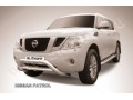 Защита переднего бампера Nissan Patrol с 2010 (Низкая широкая)