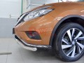 Защита переднего бампера Nissan Murano с 2016 волна с надписью 63мм