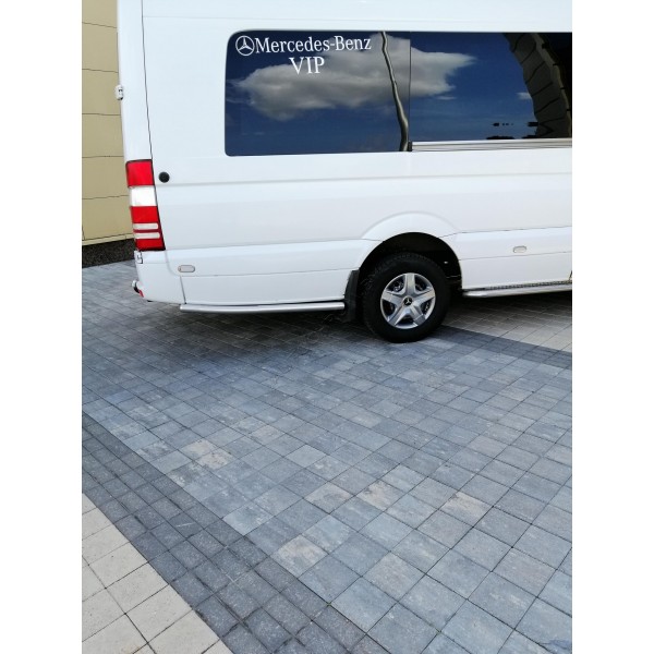 Боковые трубы за задним колесом Mersedes Sprinter 2006-