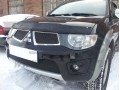 Защита радиатора Mitsubishi Pajero Sport 2010-2013 (Black)