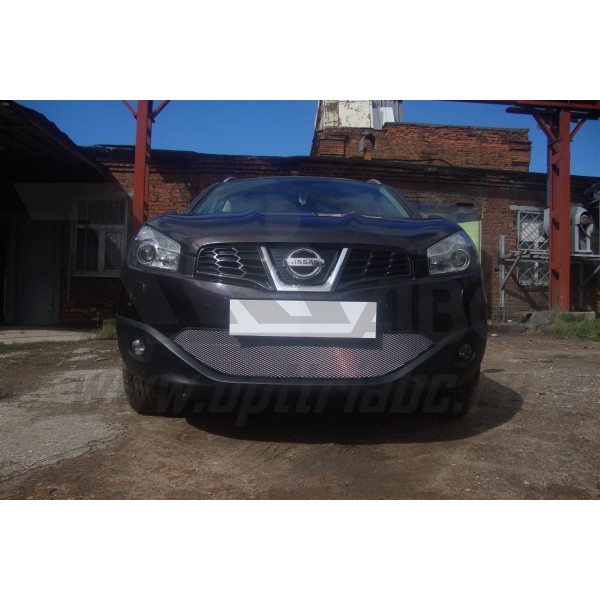 Защита радиатора Nissan Qashqai 2011-2014 (Chrome)