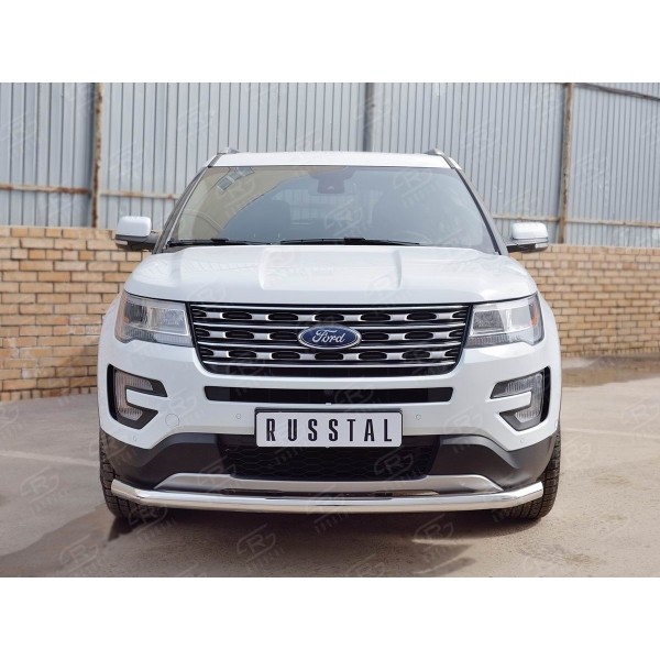 Защита переднего бампера FORD EXPLORER 2016-   D63 секции