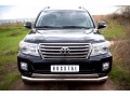 Защита переднего бампера Toyota Land Cruiser 200 2012-2015 (Двойная 2)