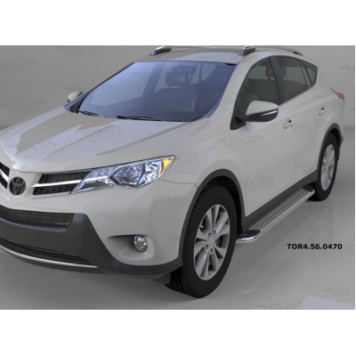 Пороги алюминиевые Opal Toyota RAV4 с 2013