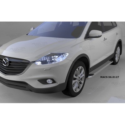 Пороги алюминиевые Opal Mazda CX-9 с 2007