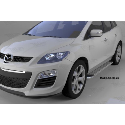 Пороги алюминиевые Opal Mazda CX-7 2006-2012