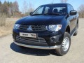 Защита переднего бампера Mitsubishi L200 с 2014 (одинарная овальная)