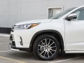 Защита переднего бампера Toyota Highlander 2017- секция+ дуга 75/42мм