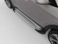 Пороги алюминиевые (Sapphir Silver) Volkswagen T6 длинная база 256 см