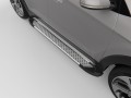Пороги алюминиевые (Sapphir Silver) Volkswagen Tiguan c 2017