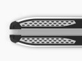 Боковые подножки Renault Duster c 2021 алюминиевые Emerald Silver
