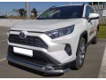 Защита переднего бампера Toyota Rav4 c 2019 двойная с двумя подгибами