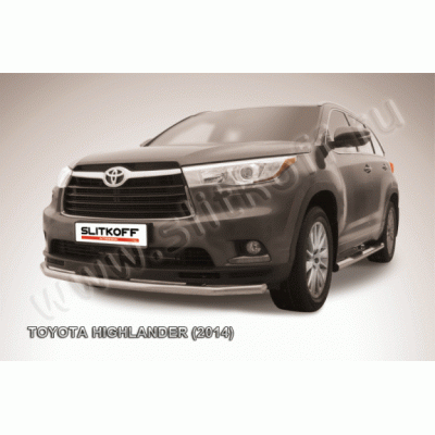 Защита переднего бампера Toyota Highlander с 2014