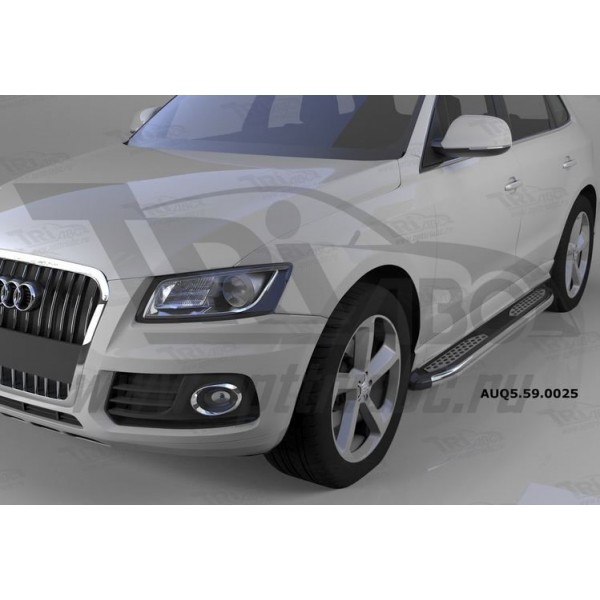 Пороги алюминиевые Zirkon Audi Q5 с 2008