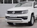 Защита переднего бампера VOLKSWAGEN AMAROK 2016-  D63 секция-75х42 дуга