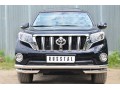 Защита переднего бампера Toyota Land Cruiser Prado 150 с 2013 (Одинарная с уголками)