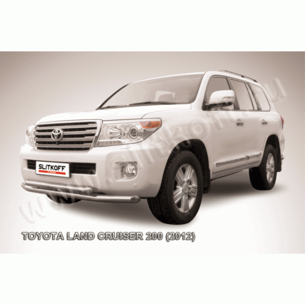 Защита переднего бампера Toyota Land Cruiser 200 2012-2015 (Двойная 1)