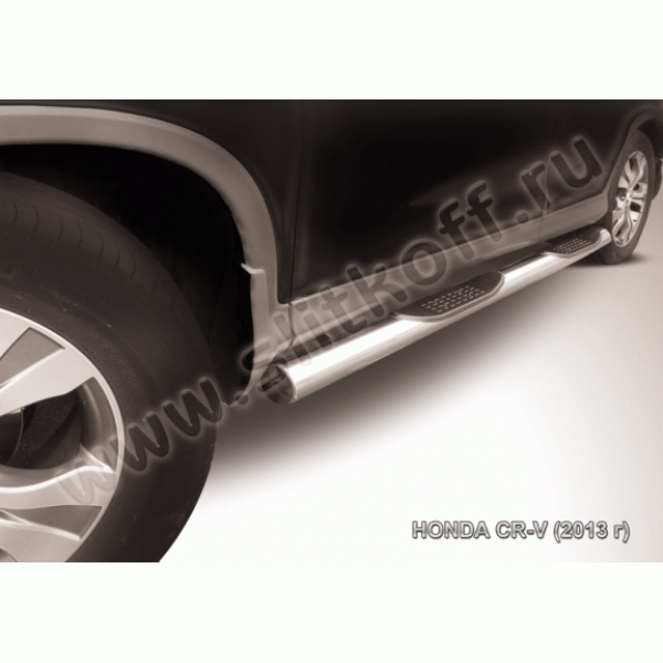 Пороги из нержавеющей стали с проступями Honda CR-V с 2012
