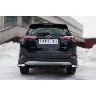 Защита заднего бампера Toyota RAV4 с 2015 (уголки)