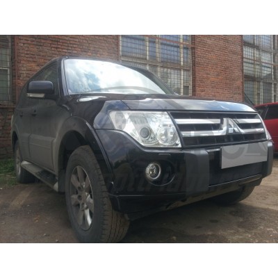 Защита радиатора Mitsubishi Pajero 2006-2011 (Black)